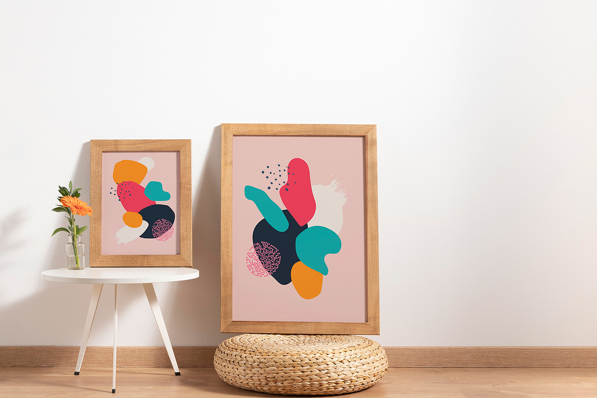 Abstract wall art collection, an Illustration by Vinegret -Shop (Photo 10 of 15)