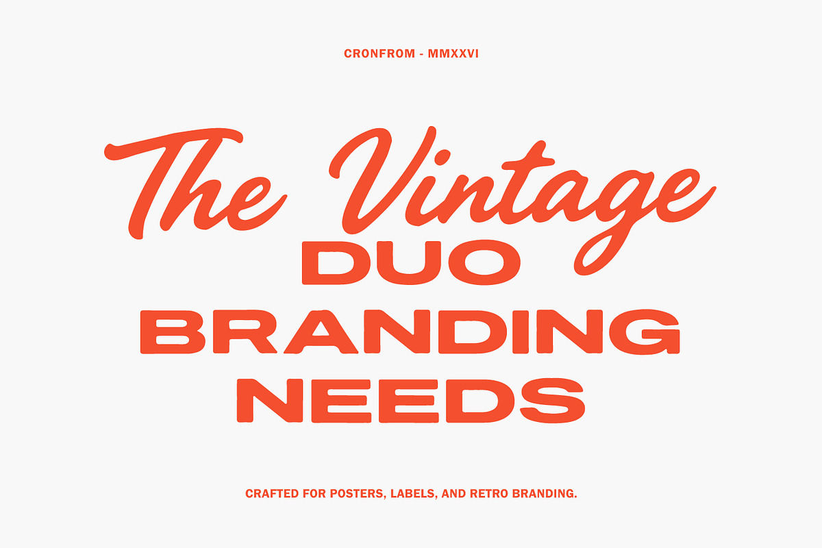 Cronfrom Font Duo Script Wide Sans, a Script Font by Maulana Creative (Photo 7 of 7)