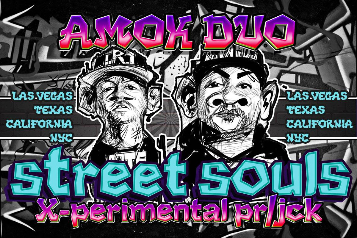 DARK LIGHT - Graffiti Style Font, a Font by twinstd (Photo 4 of 10)