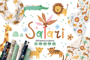 Safari - Kids illustrations