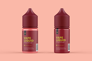 Vape Dropper Bottle Mockup 30ml