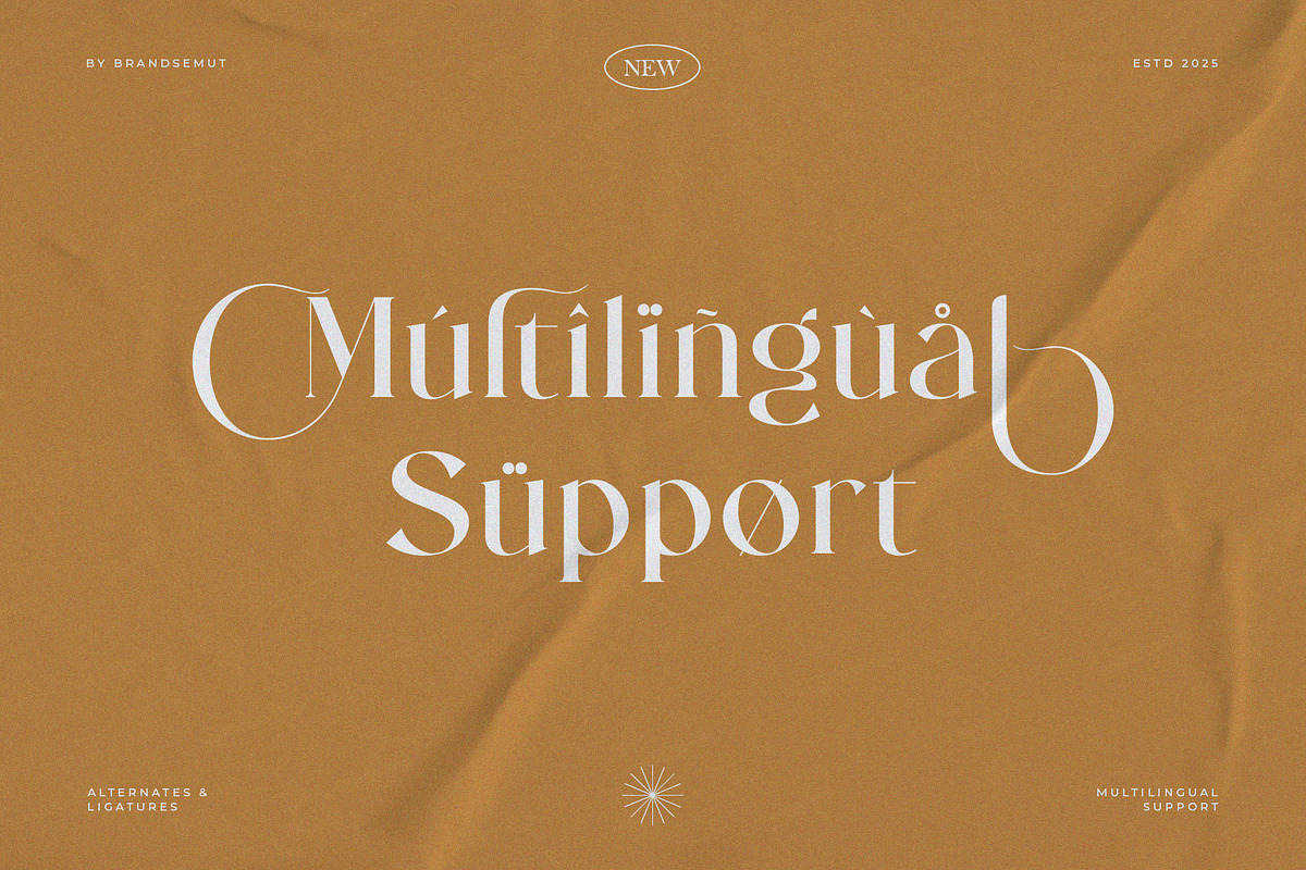 Mending – Stylish Display Serif Font, a Serif Font by BrandSemut (Photo 3 of 10)