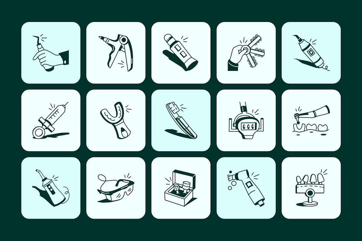Dentist Doodle Icon, an Outline Icon by Vectors Market (Photo 5 of 6)