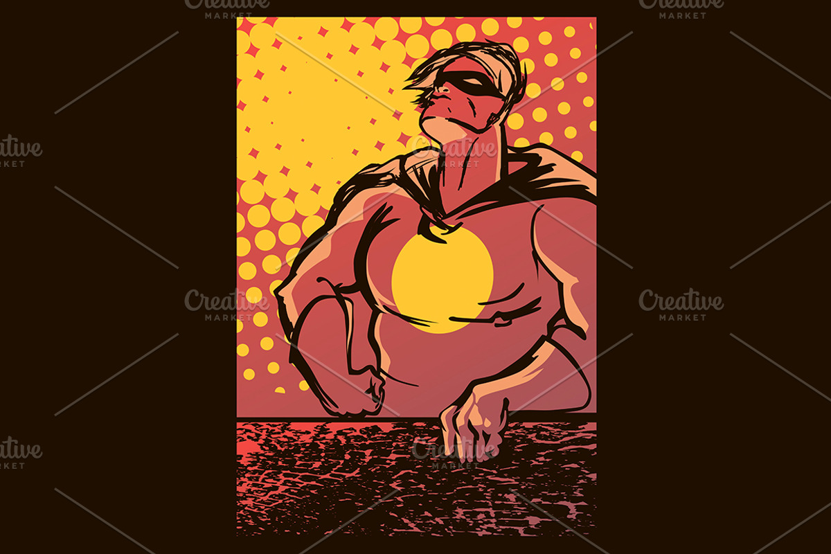 Superhero, an Education Illustration by Mak_Art