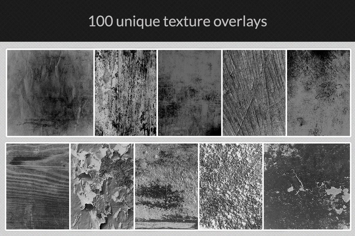 100 multi-purpose texture overlays, a Texture Graphic by DesignThor (Photo 5 of 5)