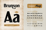 Brunson - Vintage Sans Serif, a Sans Serif Font by Burntilldead (Thumbnail 2 of 12)