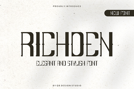 Richoen - Elegant Font, a Serif Font by QR Design Studio