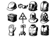 Industrial Safety Gear Set, an Object Graphic by RT Studio (Thumbnail 2 of 4)