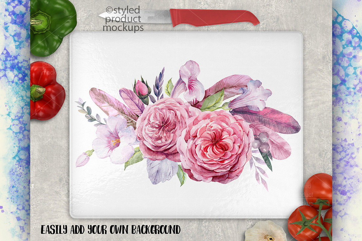 Cutting board mockup 12x15 bison, a Product Mockup by StyledProductMockups (Photo 3 of 4)
