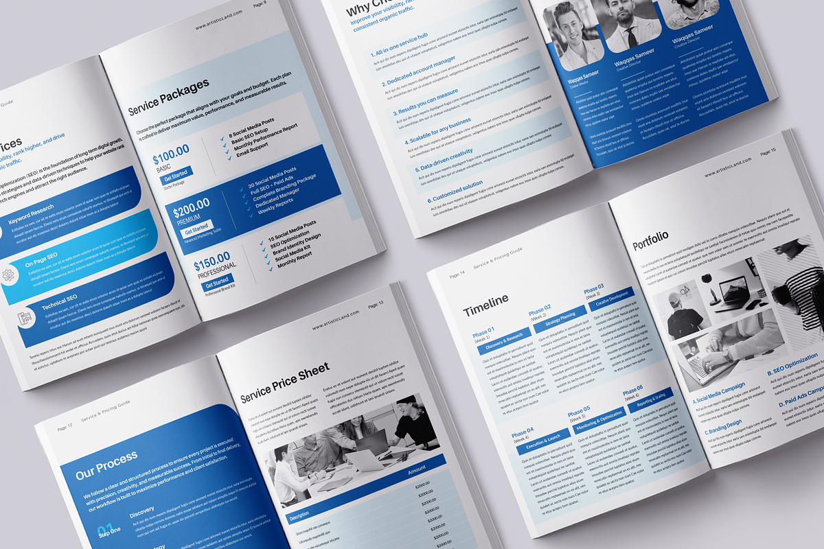Service & Pricing Guide | Canva, a Brochure Template by ArtisticLand (Photo 6 of 11)