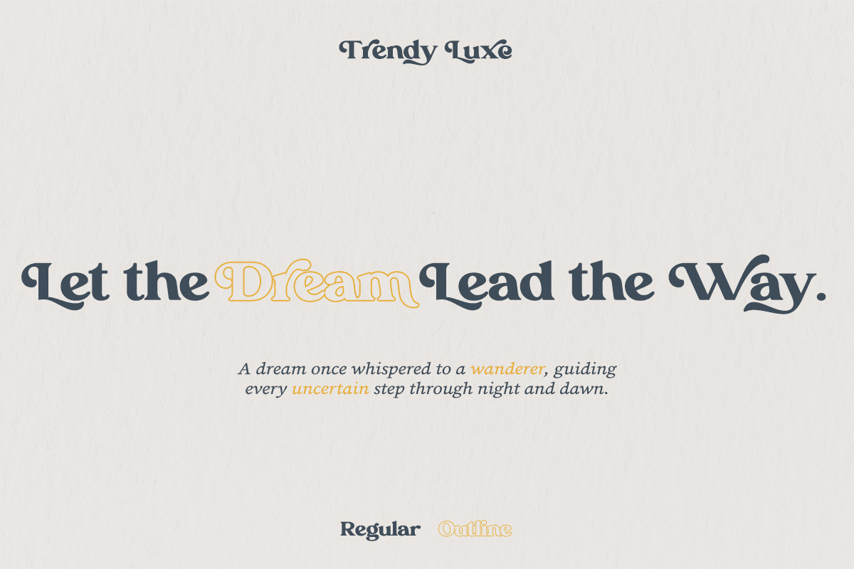 Trendy Luxe, a Font by Soft Creative (Photo 5 of 13)