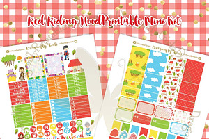 Red Riding Hood Planner Stickers