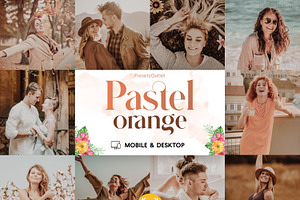 10 Pastel Orange Lightroom Presets