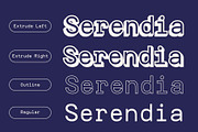 CS Alice Mono 3D, a Sans Serif Font by Craft Supply Co. (Thumbnail 2 of 8)
