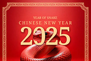 Chinese New Year 2025, a Social Media Template by Dimatra Store (Thumbnail 2 of 2)
