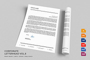 Corporate Letterhead 8 with MS Word, a Stationery Template by ND Design (Thumbnail 1 of 5)