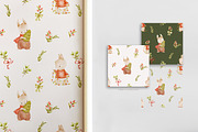 LITTLE CHRISTMAS watercolor animals, an Animal Illustration by erasovas (Thumbnail 10 of 12)