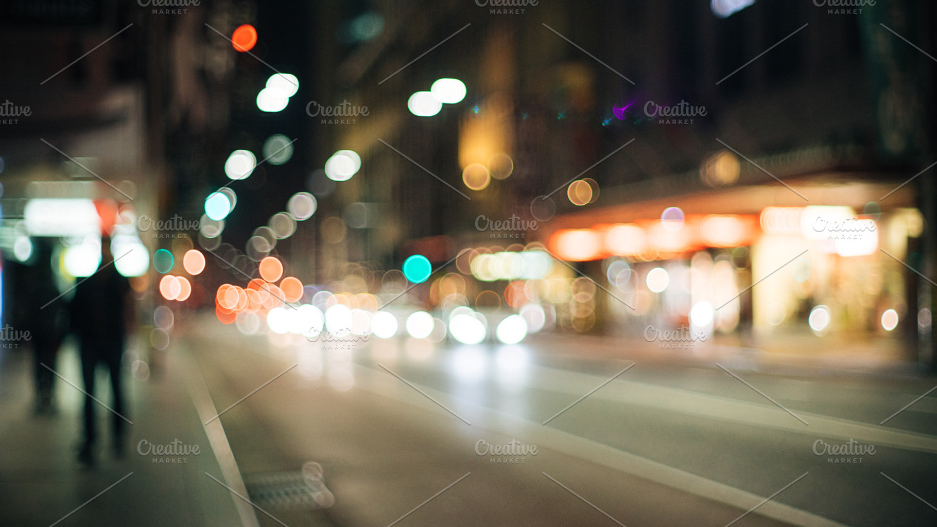 City of Sydney Street Bokeh Blur, an Abstract Photo by HBStocks