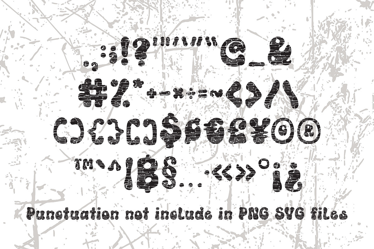 Retro Vibe OTF PNG SVG, a Symbol Font by DREAMs Soul G. (Photo 3 of 4)