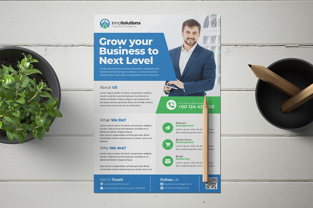 Corporate Business Flyer 01, a Flyer Template by Moeen (Photo 2 of 3)