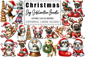 Quirky Christmas Dog Sublimation, a Graphic by CitraGraphics