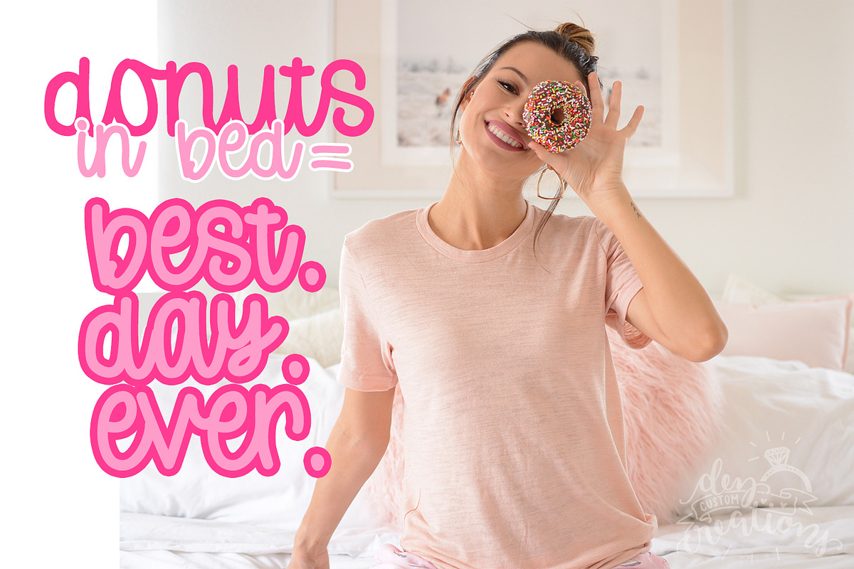 Donut Worry - A Hand-lettered Font preview 7