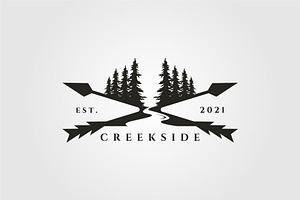 Pine Tree River Logo Landscape