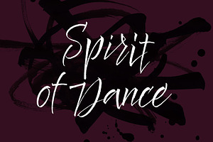 Spirit Of Dance Font & Extras