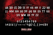 Devils Crew - All Caps Horror Font, a Font by Gassstype (Thumbnail 6 of 8)