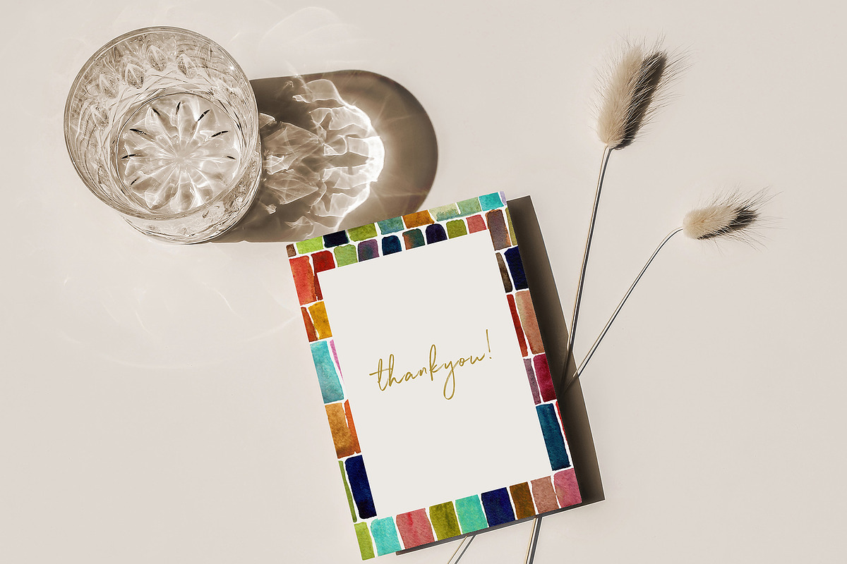 15 Watercolor Mosaic Backgrounds, a Texture Graphic by Sweet Fig (Photo 10 of 10)