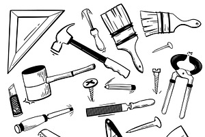 Carpentry Tools Illustrations