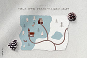 Christmas Map Creator, an Animal Illustration by AlekseliArt (Thumbnail 3 of 14)