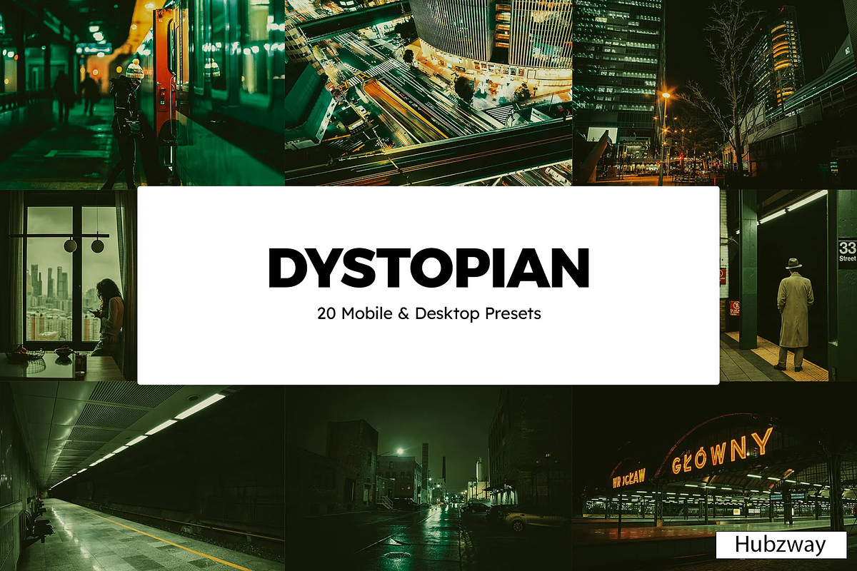 20 Dystopian Lightroom Presets & LUT, a Preset Add-On by Hubzway (Photo 1 of 9)