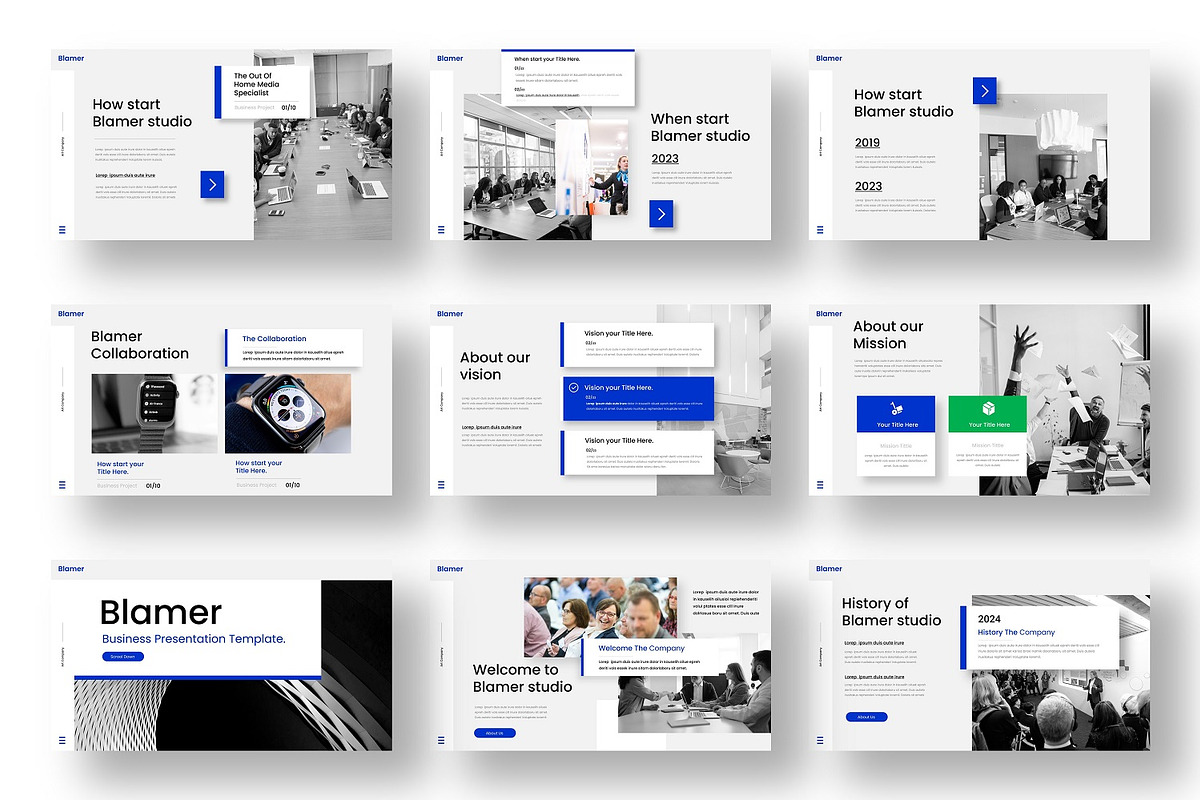 Blamer - Business Google Slide, a Presentation Template by Dens Creative Studio (Photo 2 of 6)