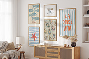 Coastal Wall Art Prints Bundle, a Background Graphic by Artemsky (Thumbnail 11 of 15)