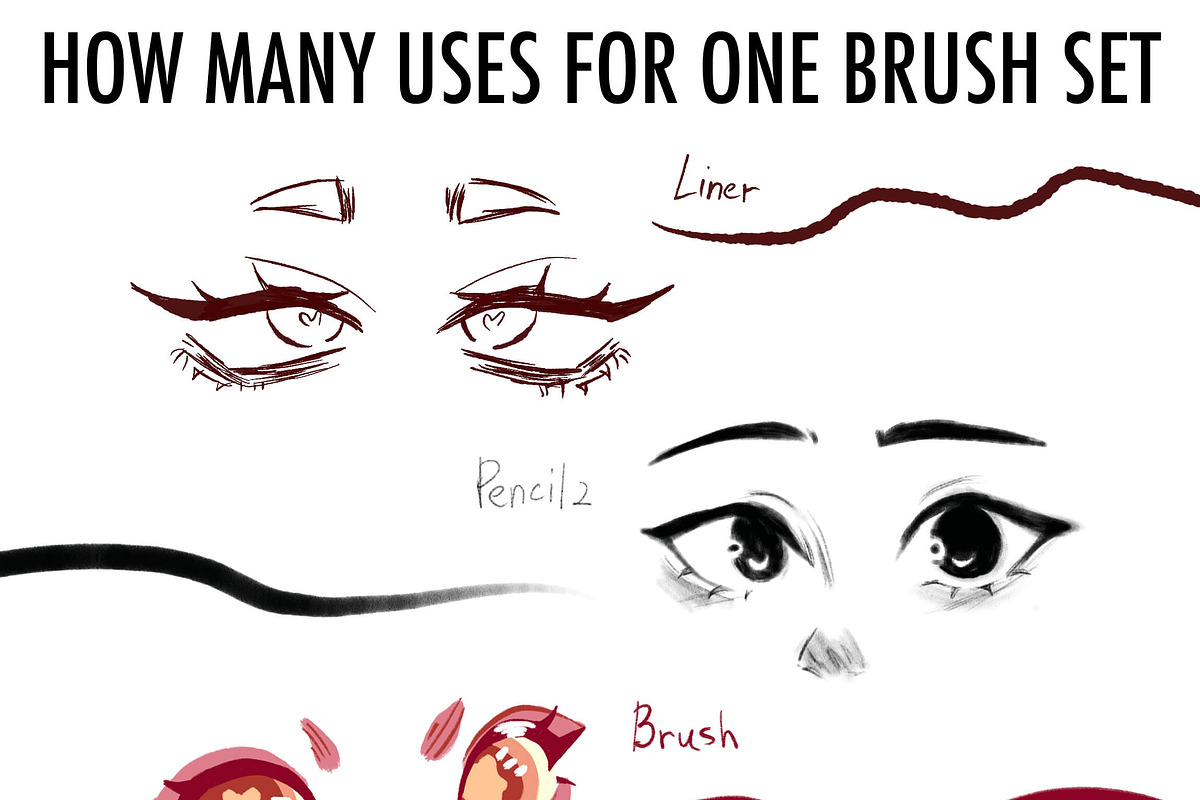 Procreate Brushes For Drawing, a Brush Add-On by Easy Procreate (Photo 6 of 10)