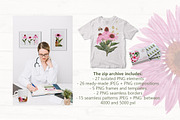 Echinacea watercolor clip art, an Illustration by ARTerria (Thumbnail 6 of 9)