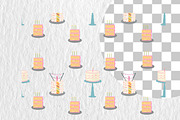 Dopamine Cakes Seamless Pattern Set, a Food Illustration by Oleksandra Illustrates (Thumbnail 6 of 14)