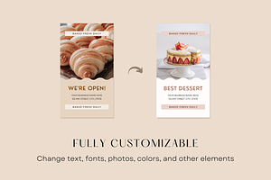 Bakery Instagram Story Templates