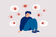 Paranoid Thoughts, a Healthcare Illustration by Mary Long (Thumbnail 2 of 2)
