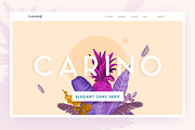 Carino - A Modern Elegant Typeface, a Sans Serif Font by Kaligra.co (Thumbnail 2 of 14)