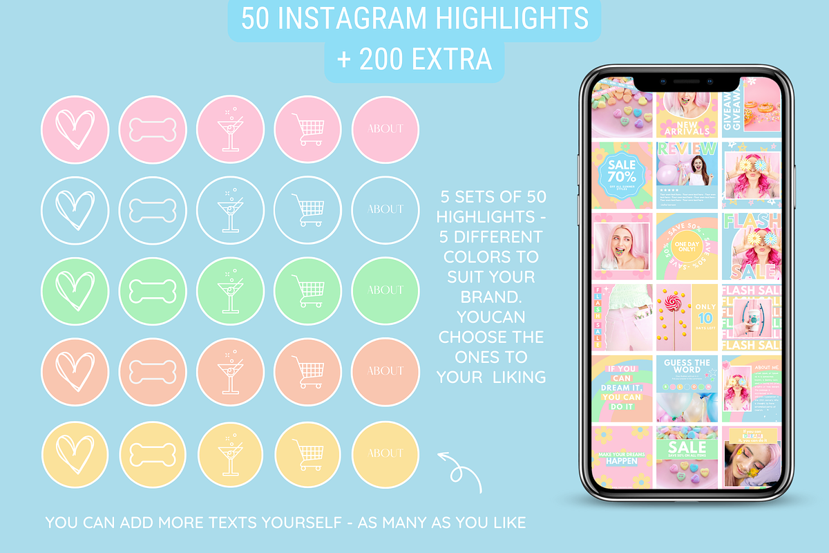 Bright Instagram Template Bundle, a Social Media Template by SunshineStudioBoutique (Photo 8 of 10)