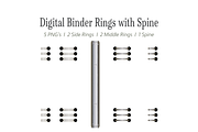 Realistic Notebook Spine & Binders, an Object Graphic by 3PointsCreative (Thumbnail 1 of 6)