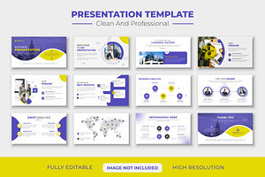 Corporate Marketing Plan Slides, a Presentation Template by pixelcreatx
