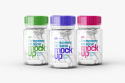 Transparent Pill Bottle Mockup Set, a Cups & Container Mockup by Deeplab (Thumbnail 8 of 10)