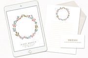 Gouache Wreath, Wedding, Birds, an Illustration by swiejko (Thumbnail 3 of 5)