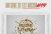 Awesome 3D Text Mockup Bundle, a Mockup by Amorjesu.com (Thumbnail 20 of 21)