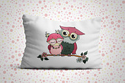 Cute owls, an Object Graphic by Maya Ivart (Thumbnail 12 of 12)