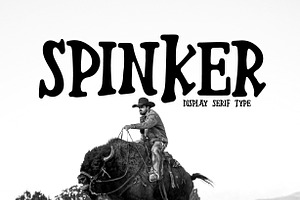 Spinker - Display serif font