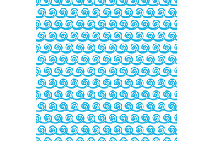 Waves pattern, sea or ocean, an Illustration by Buch&Bee
